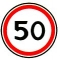 Знак дорожный "Круг" (Белый фон) 2.6, 3.2-3.33