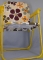 Игрушка Мебель металлическая HAC Стульчик складной Цветы бежевые детский