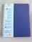 Тетрадь пластиковая обложка с с карманом А4. 100 листов клетка ХАТБЕР на гребне 4 разделителя с перфорацией Quadro синяя