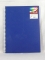 Тетрадь пластиковая обложка А4. 80л клетка ХАТБЕР на гребне с перфорацией Lines синяя